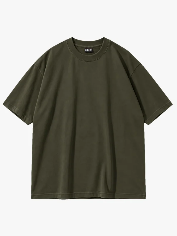 816 Design Haki Basic Premium Oversize Tshirt