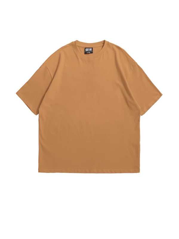 816 Design Kahverengi Basic Premium Oversize Tshirt