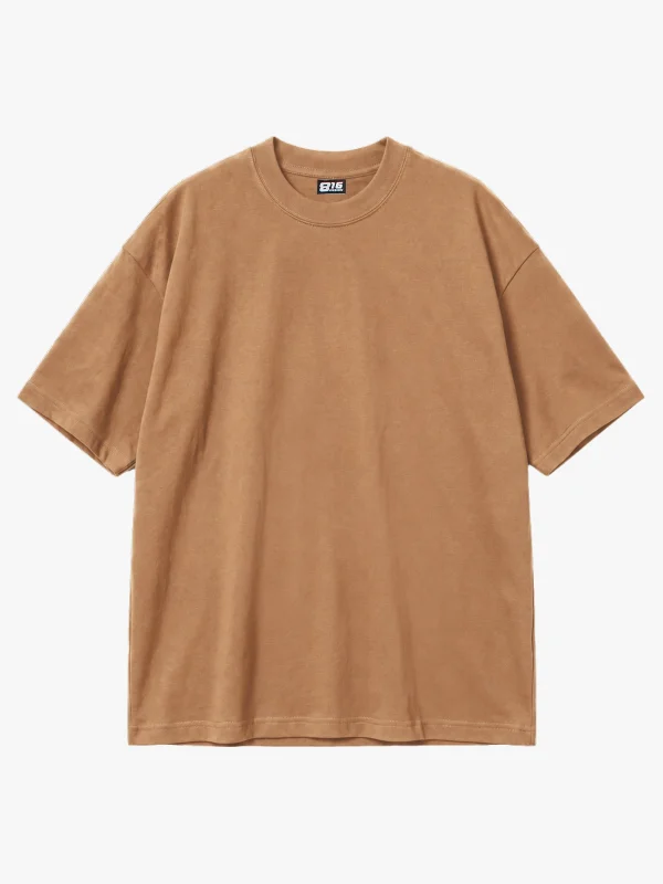 816 Design Kahverengi Basic Premium Oversize Tshirt