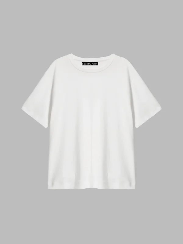 Basic Relaxed Fit Beyaz Kadın Tshirt