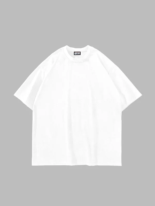 Beyaz Basic Oversize Unisex Tshirt