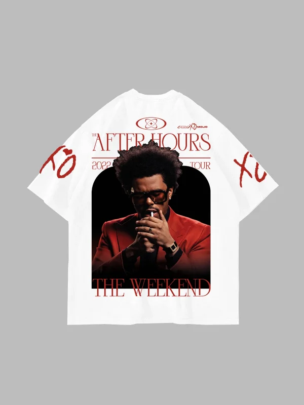 The Weeknd After Hours Beyaz Oversize Tişört