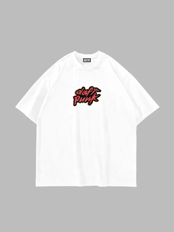 Homework Baskılı Oversize Unisex Premium Beyaz Tshirt