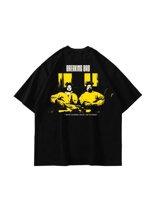 I Am The Danger Graphic Baskılı Siyah Oversize Unisex Tshirt