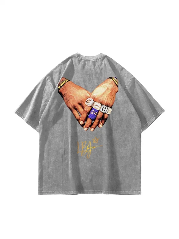 Lebron James Baskılı Oversize Unisex Yıkamalı Beyaz Tshirt