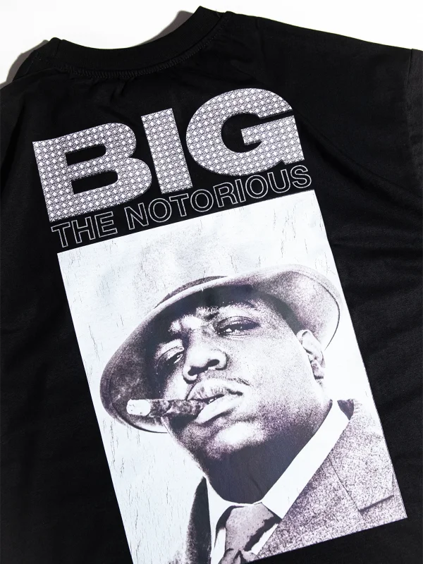 Notorious BIG Baskılı Oversize Unisex Siyah Tshirt