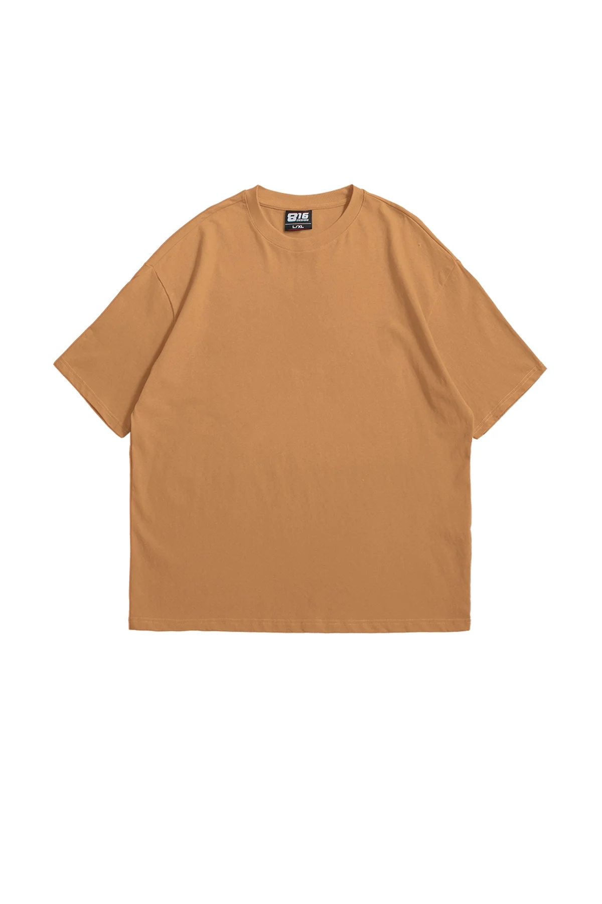 816 Design Kahverengi Basic Premium Oversize Tshirt