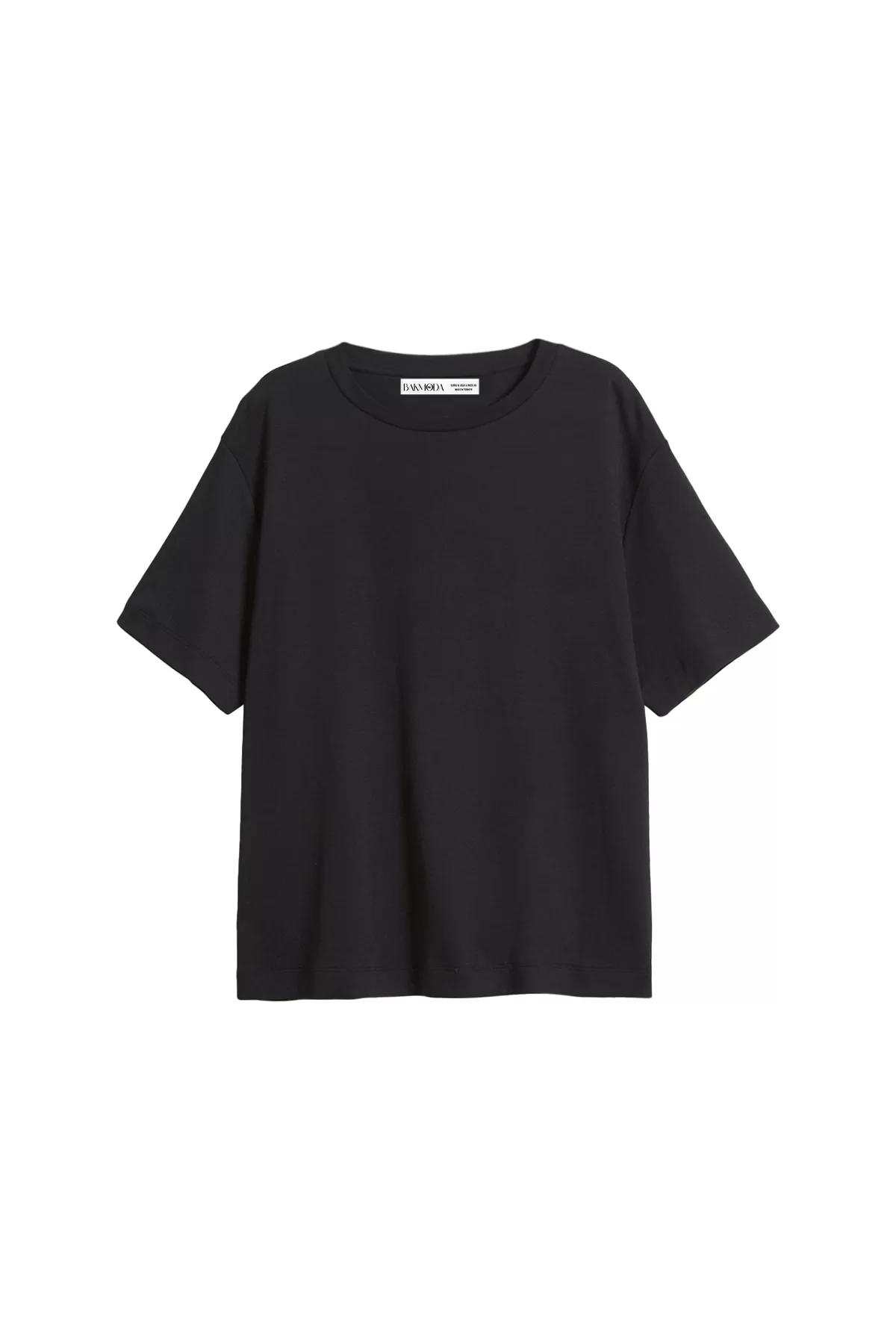 Basic Relaxed Fit Siyah Kadın Tshirt