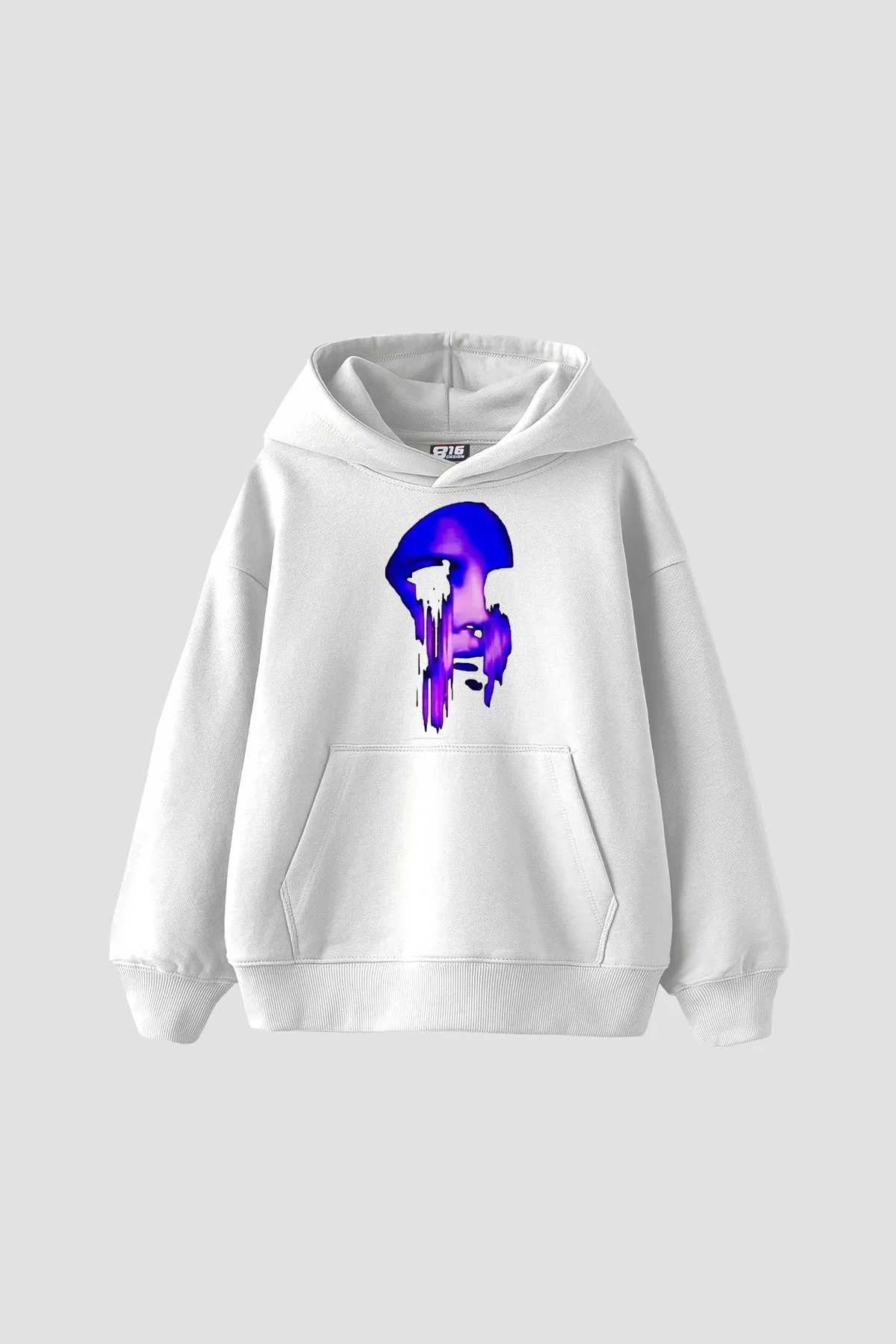 Lana Baskılı Oversize Unisex Beyaz Hoodie