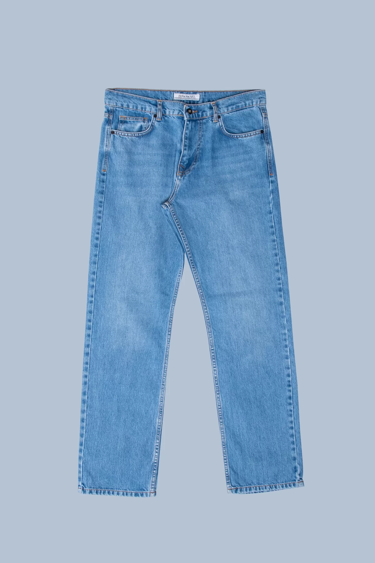 Premium Basic Erkek Mavi Baggy Pantolon