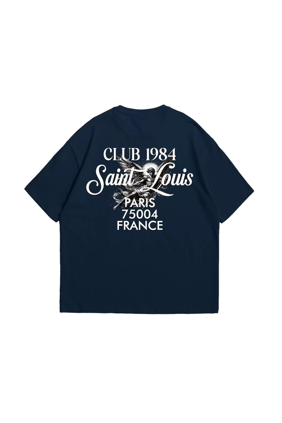 Saint Louis Baskılı Lavicert Oversize Unisex Tshirt