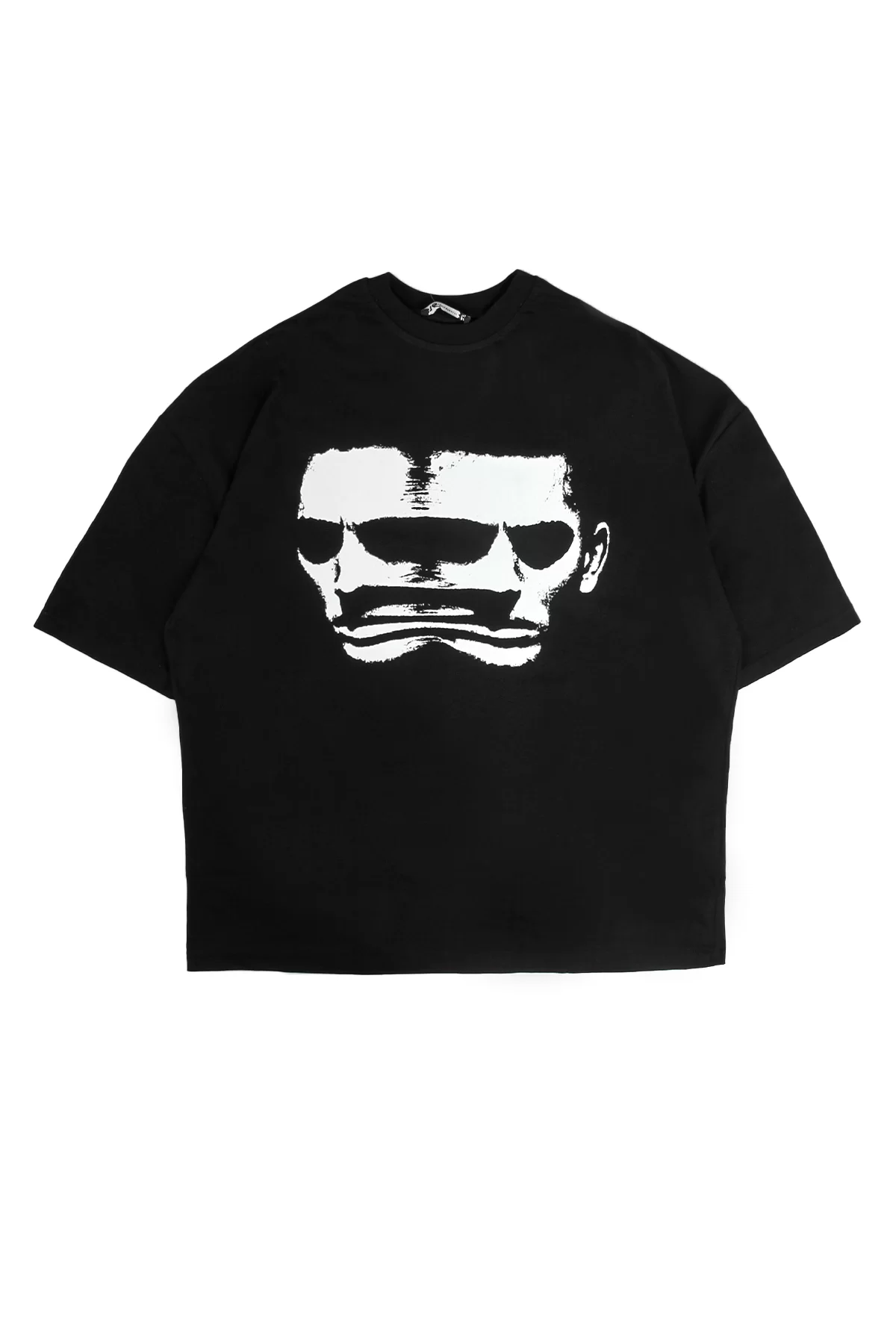 Shadow Man Baskılı Siyah Oversize Unisex Tshirt