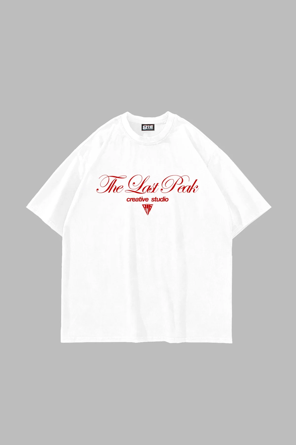 The Last Peak Baskılı Beyaz Oversize Unisex Tshirt