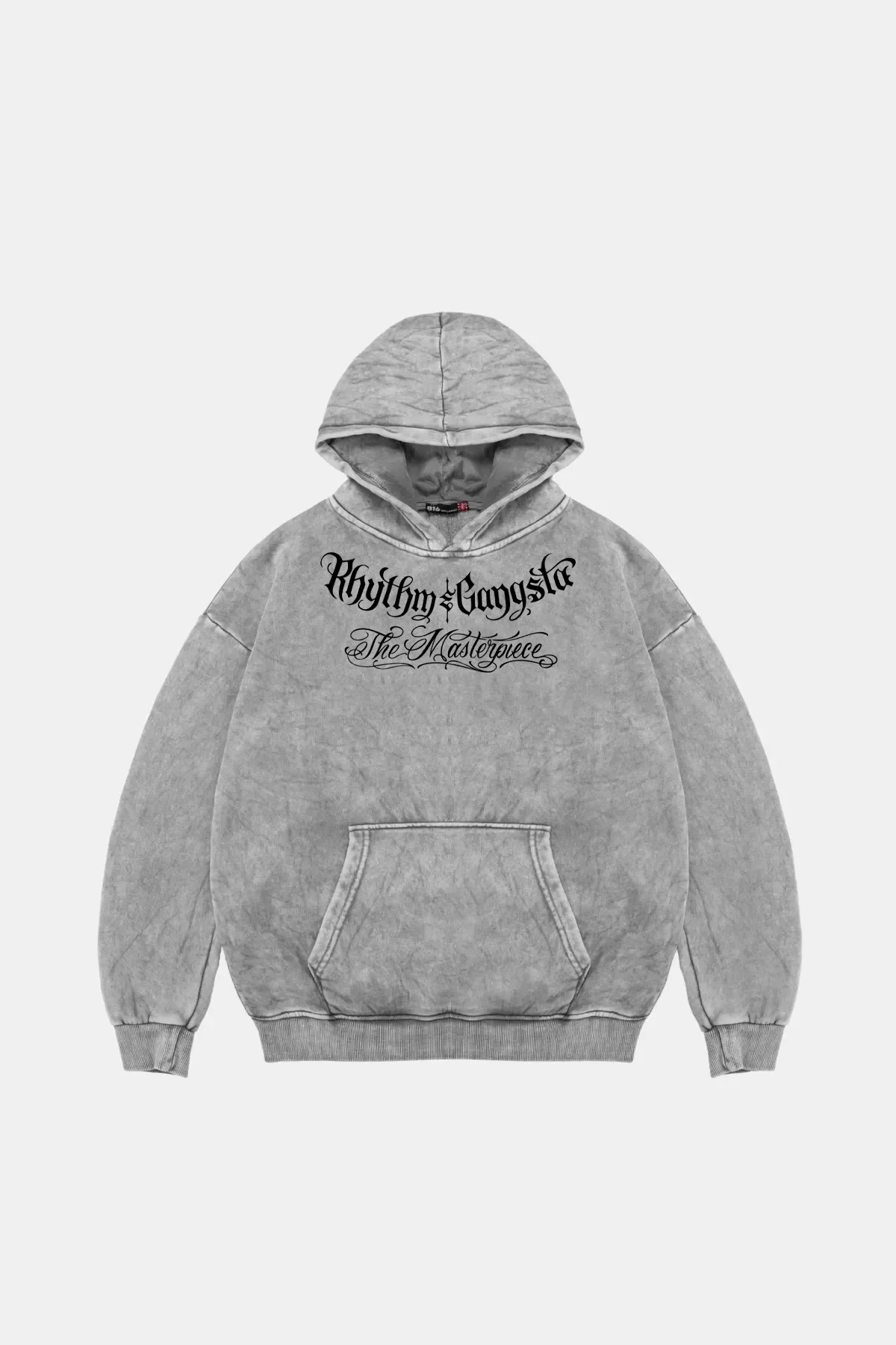 The Masterpiece Graffity Oversize Unisex Yıkamalı Beyaz Hoodie
