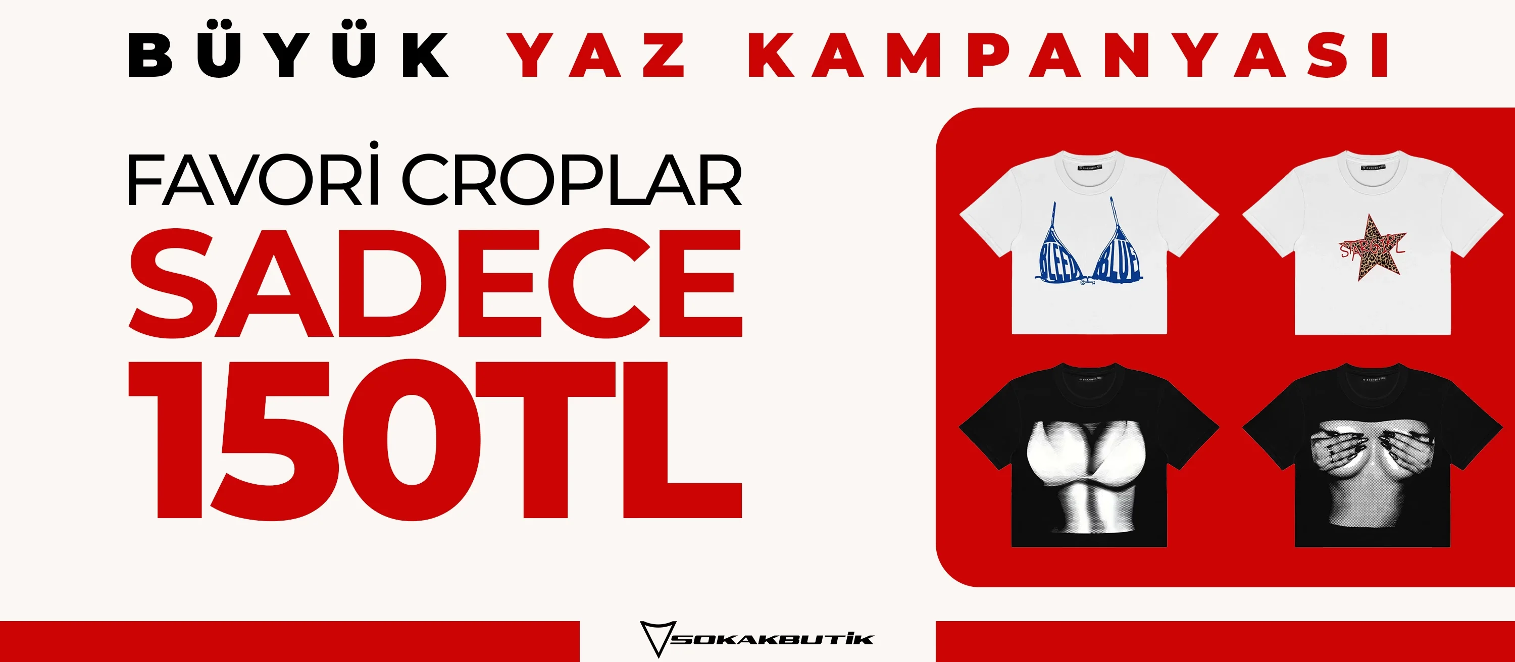 Crop Top 150₺ Banner