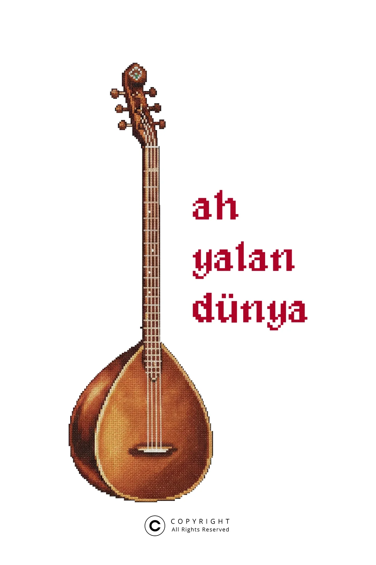 Ah Yalan Dünya Baskılı Oversize Unisex Siyah Tshirt