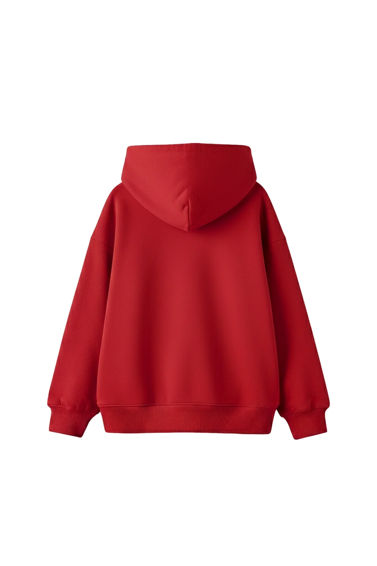 Özel Tasarım Basic Oversize Unisex Kırmızı Hoodie