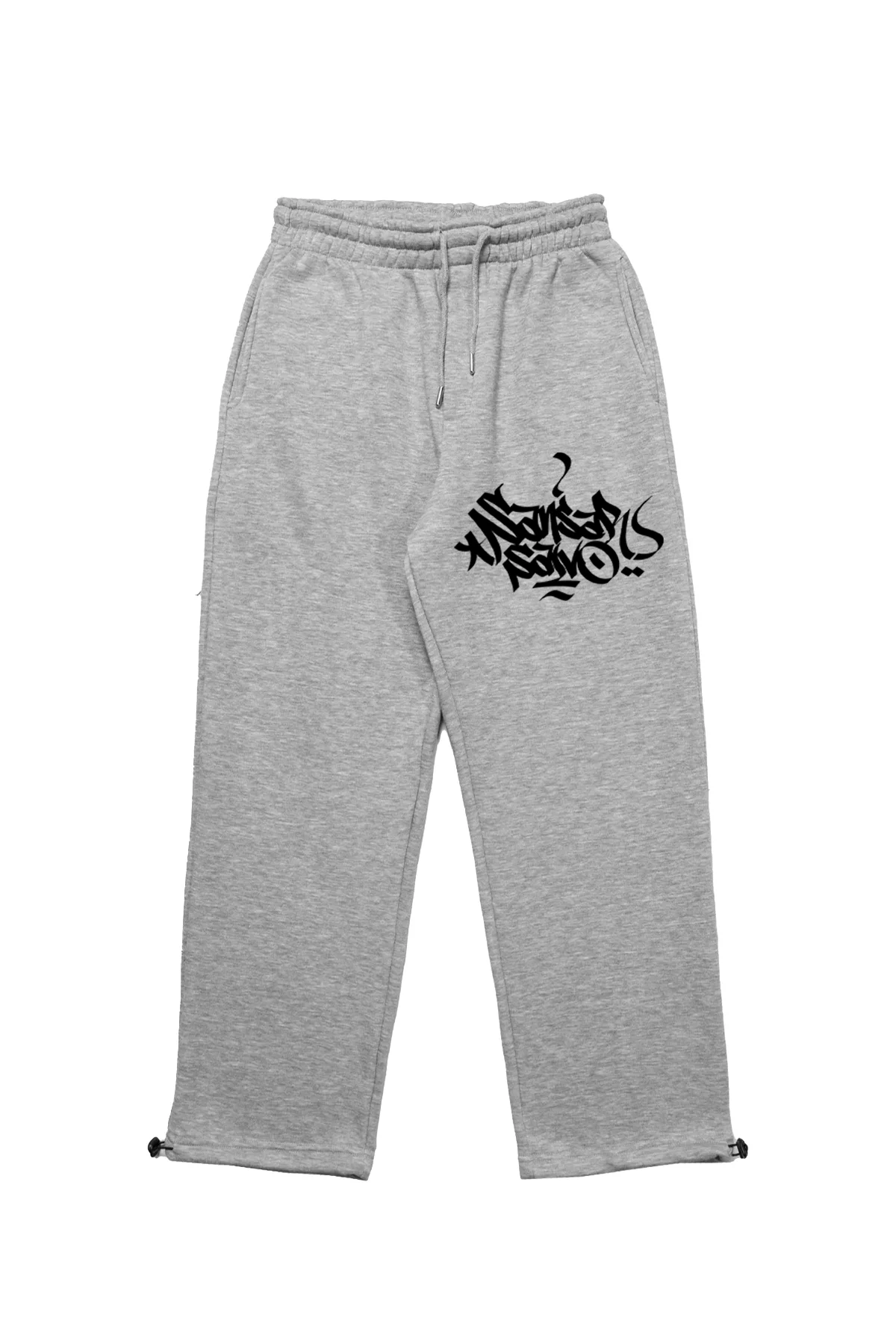 Premium Sansar Salvo Wide Leg Erkek Gri Eşofman Altı