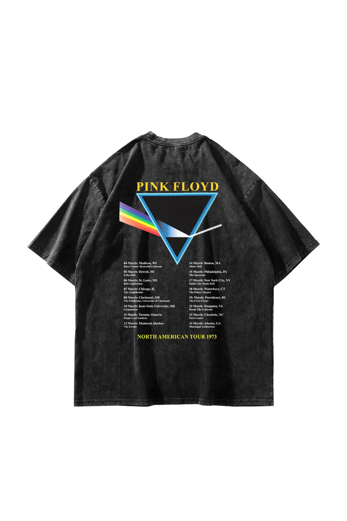 PINK FLOYD ブラックTシャツ pink-floyd-v2-baskili-oversize