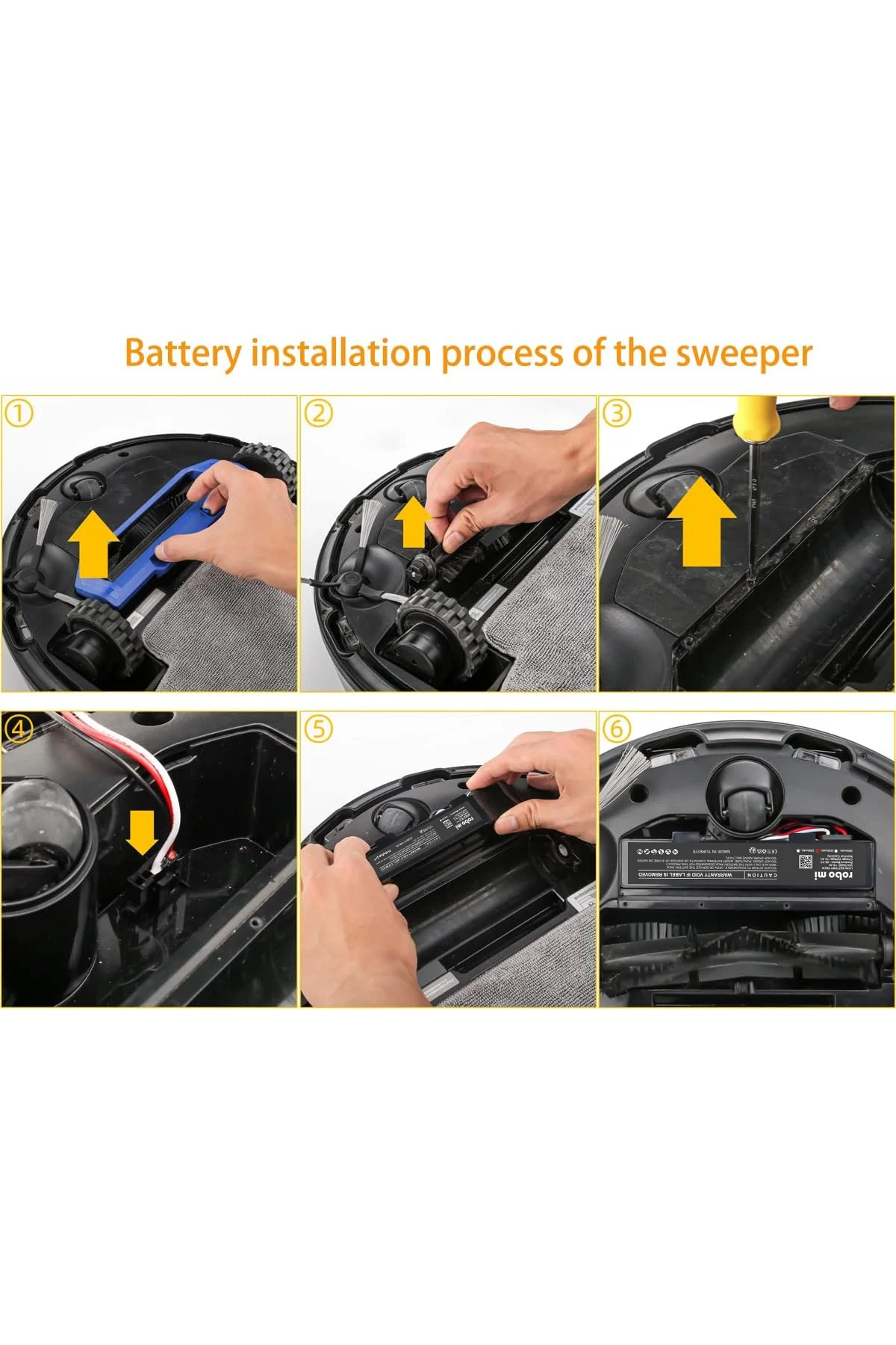 Xiaomi Mi Vacuum Mop Pro 3200mAh Robot Süpürge Bataryası BOX - Gerçek Kapasite, Maksimum Güvenlik