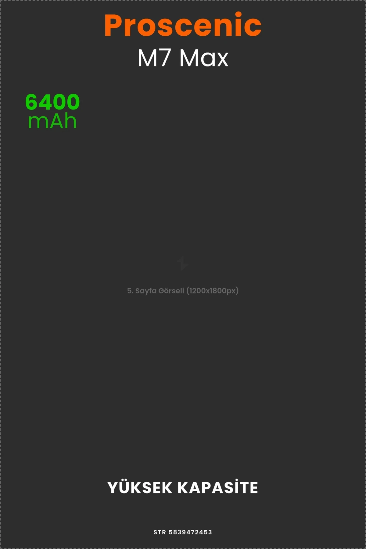 Proscenic M7 Max 6400mAh Robot Süpürge Bataryası - Gerçek Kapasite, Maksimum Güvenlik