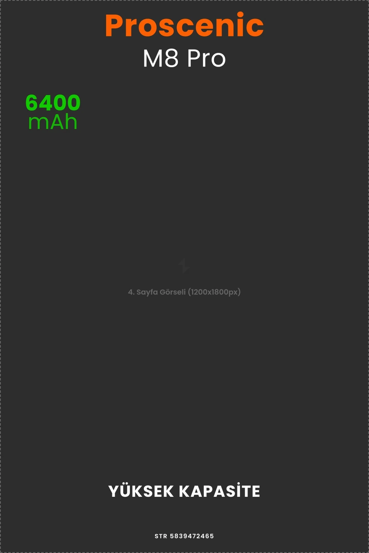 Proscenic M8 Pro 6400mAh Robot Süpürge Bataryası - Gerçek Kapasite, Maksimum Güvenlik