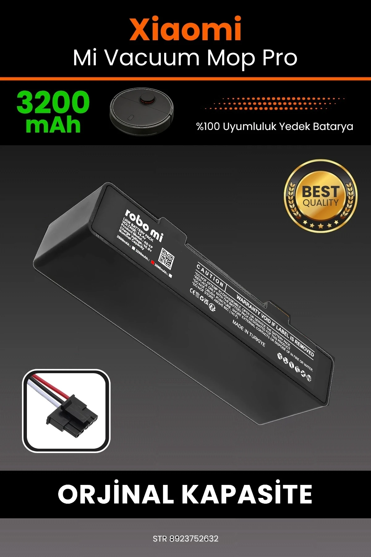 Xiaomi Mi Vacuum Mop Pro 3200mAh Robot Süpürge Bataryası - BOX