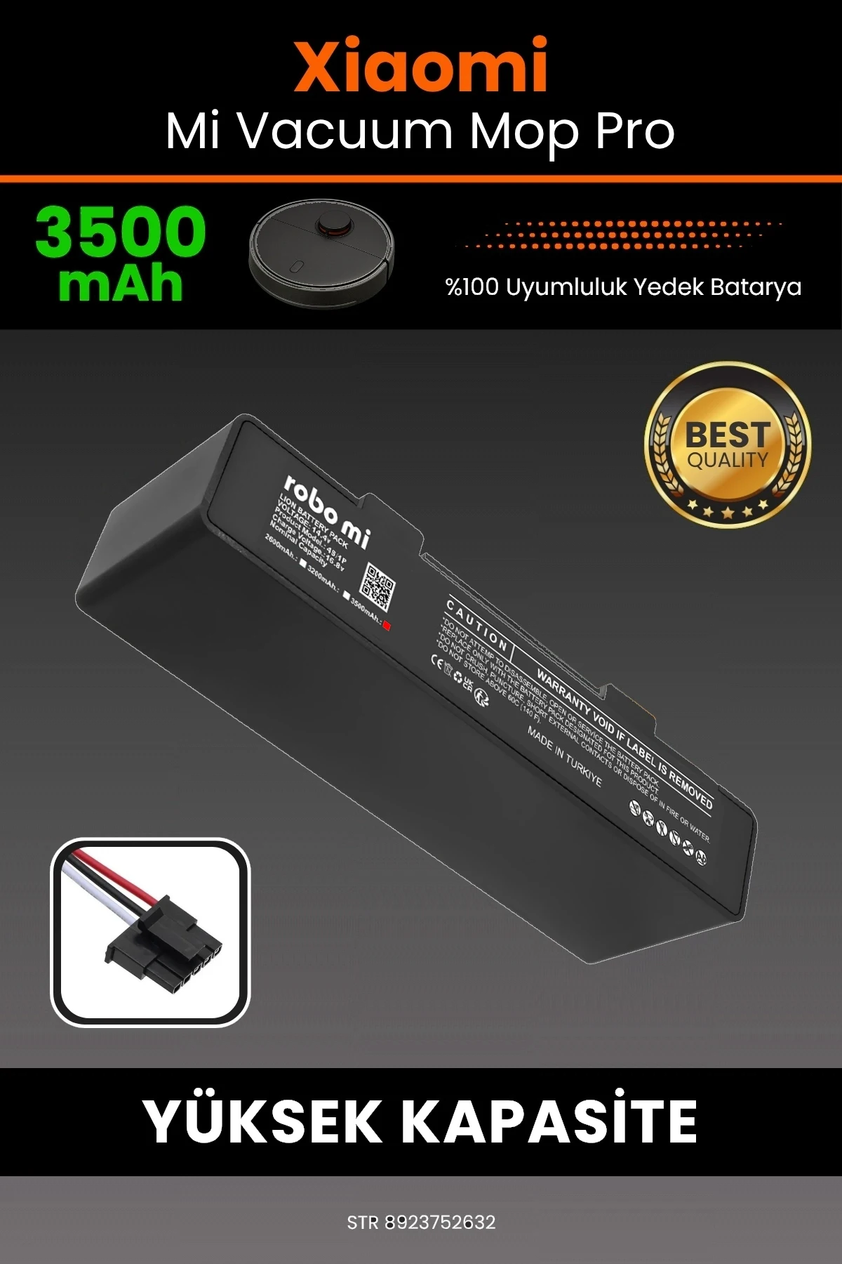 Xiaomi Mi Vacuum Mop Pro 3500mAh Robot Süpürge Bataryası - BOX