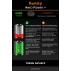 Sunny Hero Power + Uyumlu 6400mAh Robot Süpürge Bataryası - Yüksek Kapasite