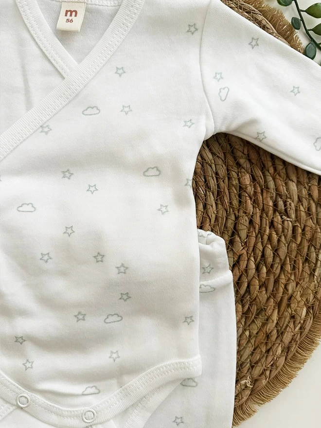 Yıldız Bulut Baskılı Battaniyeli Kruvaze Body