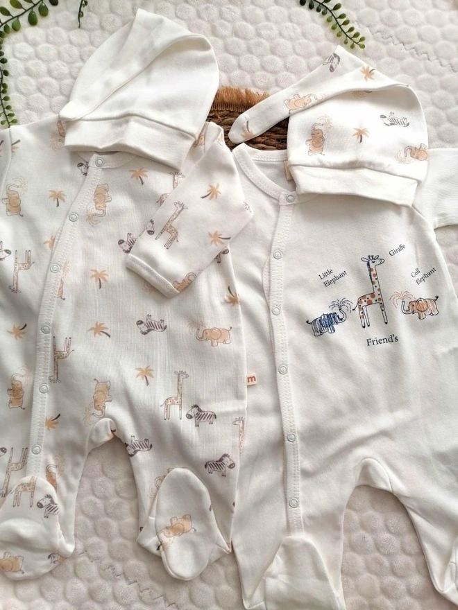 Fil Baskılı 2 li Tulum Set