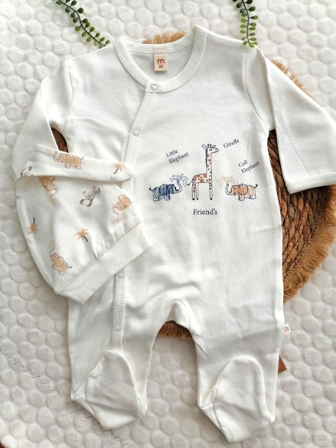 Fil Baskılı 2 li Tulum Set