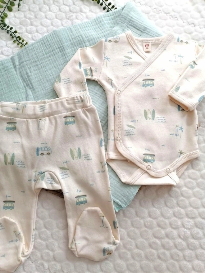 Kamping Baskılı Kruvaze 3 lü Set