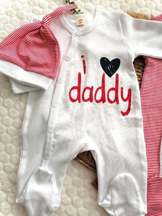 Mummy Daddy İnce Çizgili 2 li Tulum