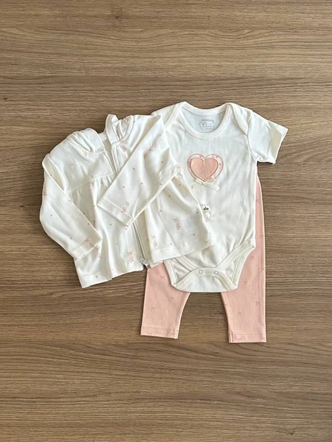 Ballerina Tale Kapşonlu 3lü Takım