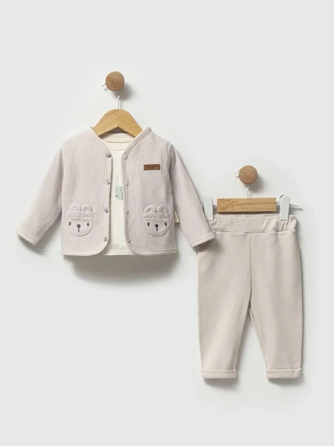 Erkek Bebek Takım 3lü Set