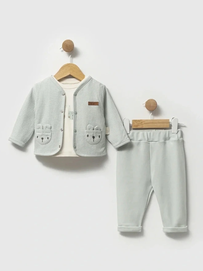 Erkek Bebek Takım 3lü Set