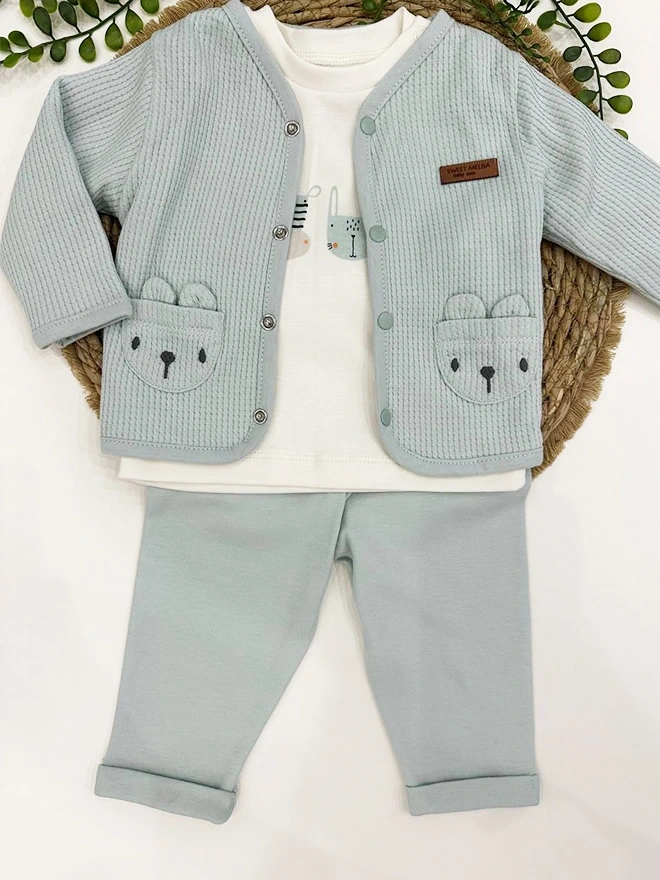 Sweet Melisa Erkek Bebek Takım 3lü Set