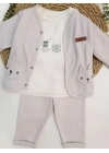 Sweet Melisa Erkek Bebek Takım 3lü Set