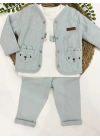 Sweet Melisa Erkek Bebek Takım 3lü Set