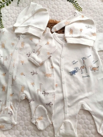 Fil Baskılı 2 li Tulum Set