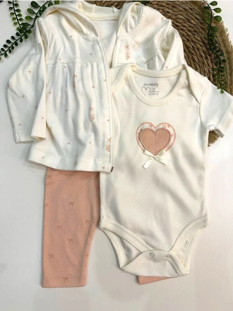 Ballerina Tale Kapşonlu 3lü Takım