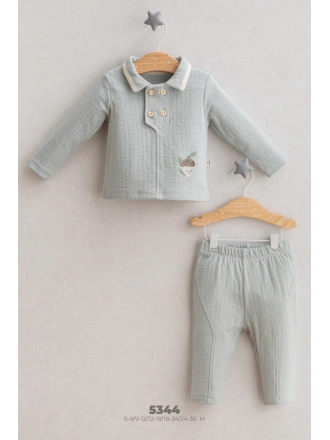 In the Woods Çift Düğmeli 2li Alt Üst Takım