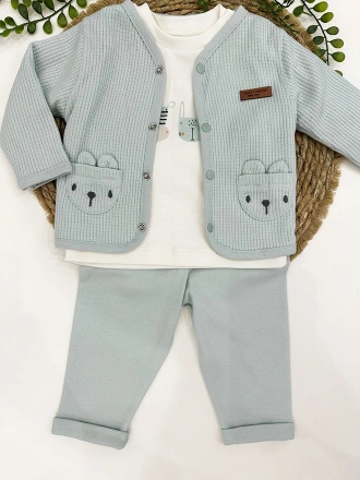 Sweet Melisa Erkek Bebek Takım 3lü Set