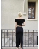 Siyah Madonna Yaka Bürümcük Etek Takım