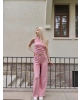 Pembe Omuz Detay Bürümcük Alt Üst Takım