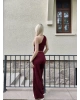 Bordo Omuz Detay Bürümcük Alt Üst Takım