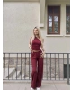 Bordo Omuz Detay Bürümcük Alt Üst Takım