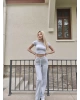 Gri Brshk İkili Alt Üst Takım