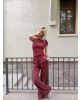 Bordo Omuz Detay Alt Üst Takım